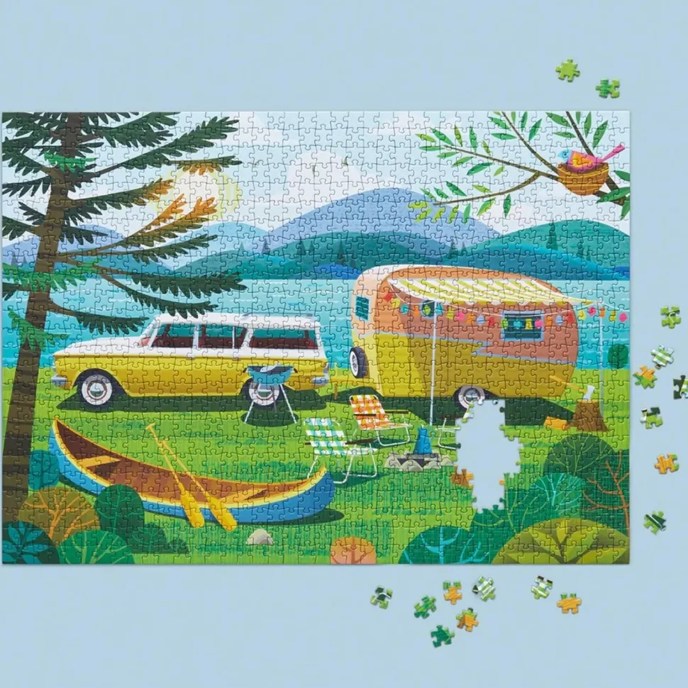 Puzzle 1000 pièces : Joyeux campeur - WerkShoppe