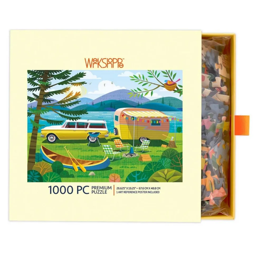 Puzzle 1000 pièces : Joyeux campeur - WerkShoppe