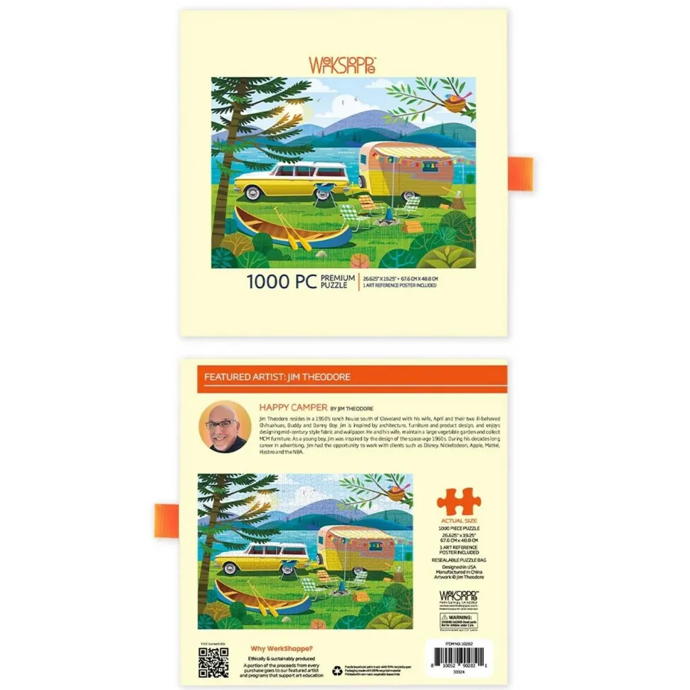 Puzzle 1000 pièces : Joyeux campeur - WerkShoppe