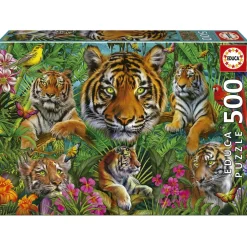 Puzzle 500 pièces : Jungle Des Tigres - Educa