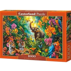 Puzzle 1000 pièces : Jungle en fleurs - Castorland
