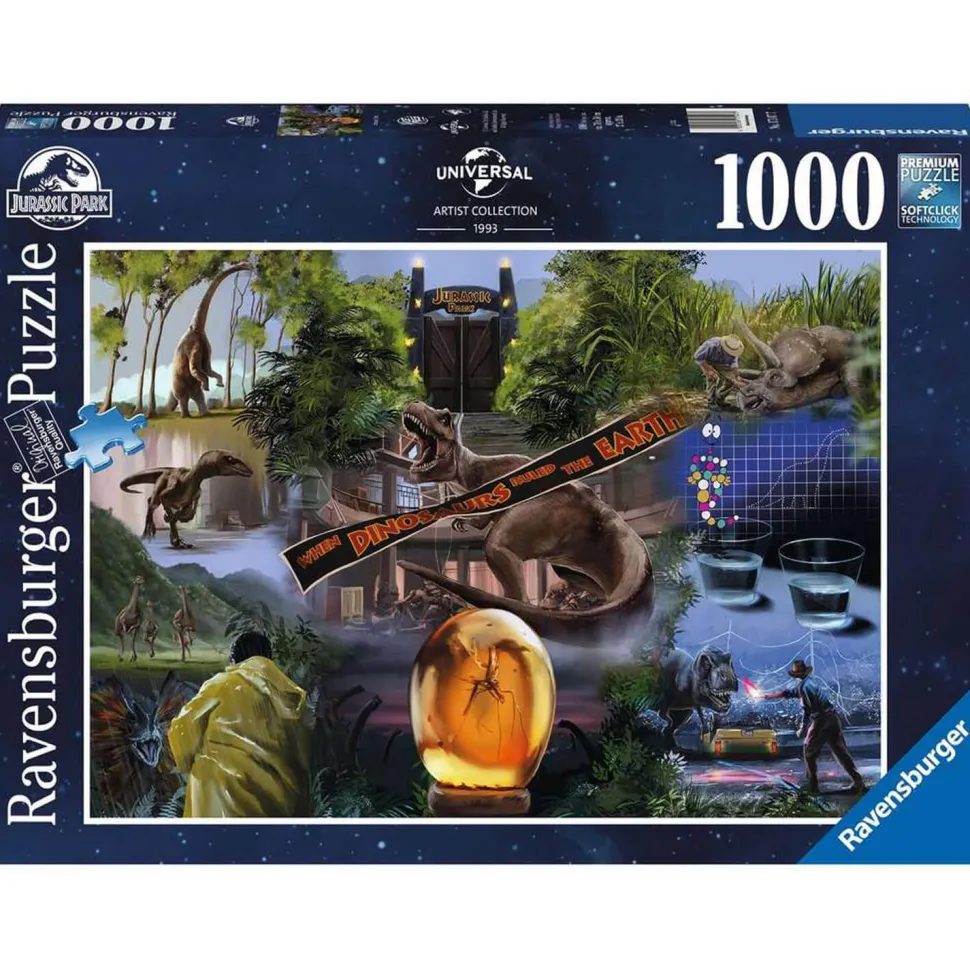 Puzzle 1000 pièces : Jurassic Park - Ravensburger