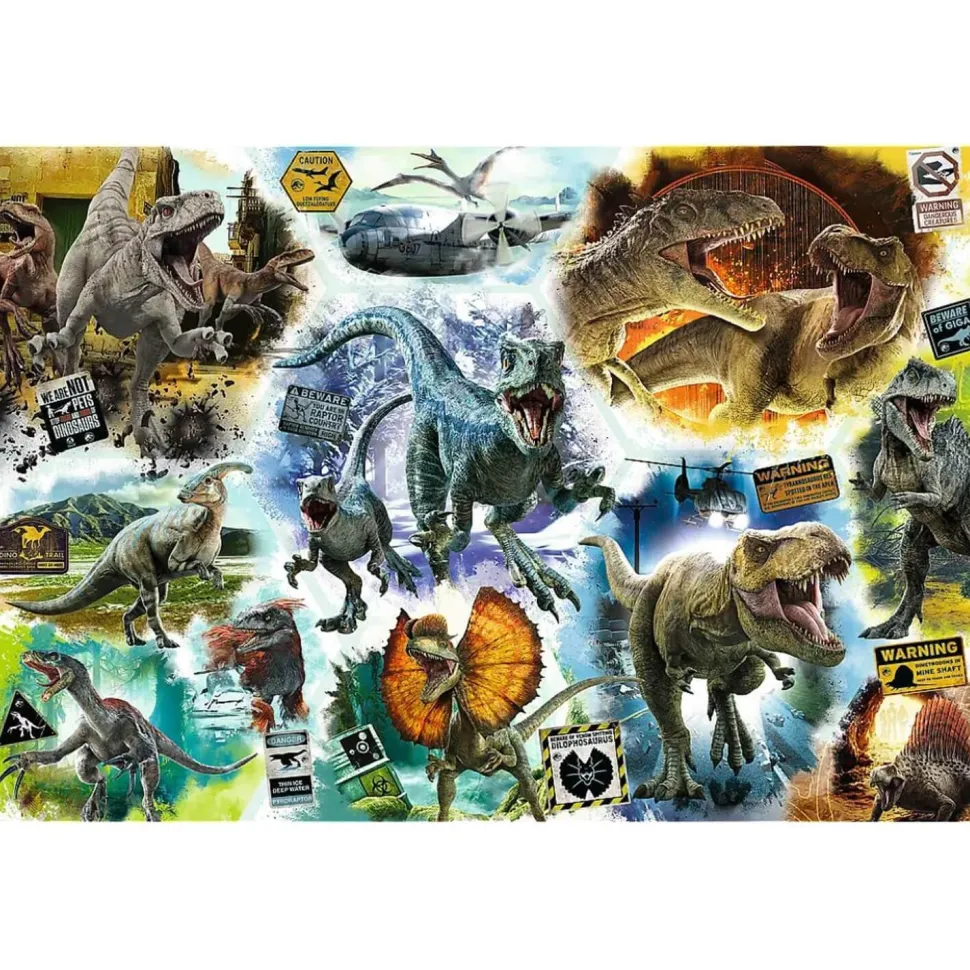 Puzzle 1000 pièces : Jurassic World : Sur la piste des dinosaures - Trefl