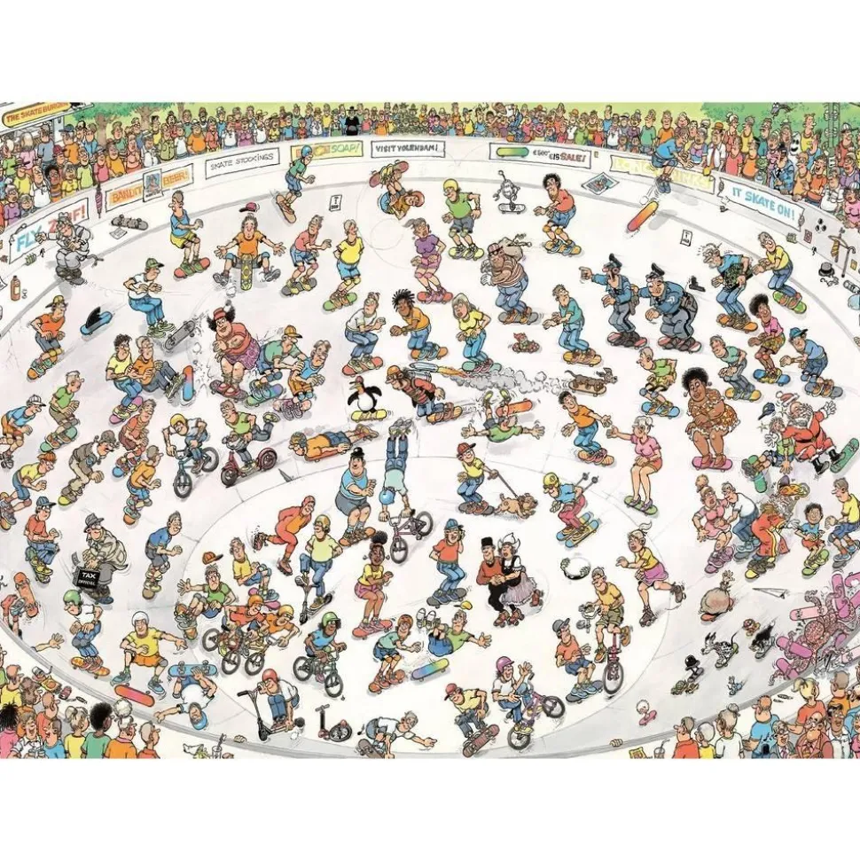 Puzzle 2000 pièces : JVH - Faire du skate - Jumbo