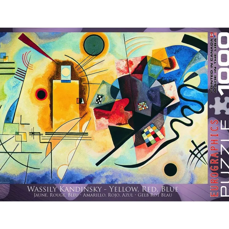 Puzzle 1000 pièces : Kandinsky Wassily : Yellow, red, blue - Eurographics