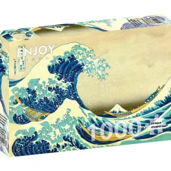 Puzzle 1000 pièces : Katsushika Hokusai : La Grande Vague au large de Kanagawa - EnjoyPuzzle