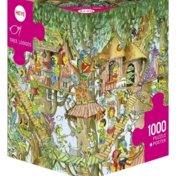 Puzzle 1000 pièces : Korky : Tree Lodges - Heye