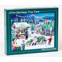 Puzzle 1000 pièces : La ferme des sapins de Noël - Vermont Christmas Company