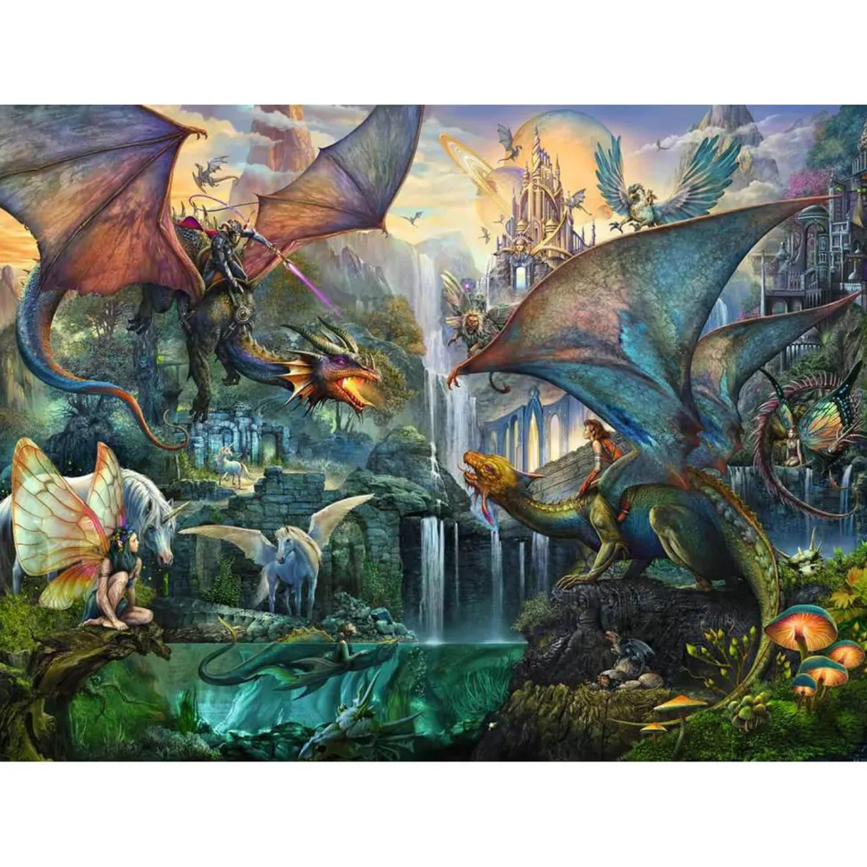 Puzzle 9000 pièces : La forêt magique des dragons - Ravensburger