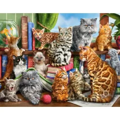 Puzzle 2000 pièces : La maison des chats - Castorland