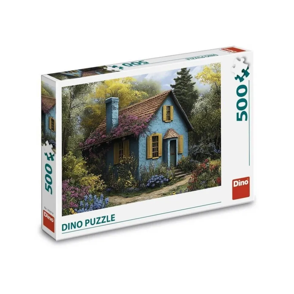 Puzzle 500 pièces : La Maison Bleu - Dino