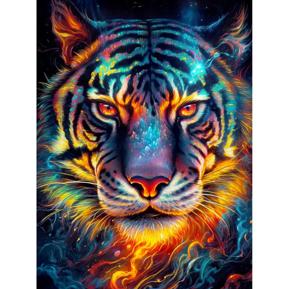 Puzzle 1000 Pièces : La résilience du Tigre - EnjoyPuzzle