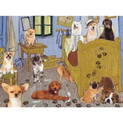 Puzzle 500 pièces : La salle Van Gogh ? La révolution du chien - Trefl