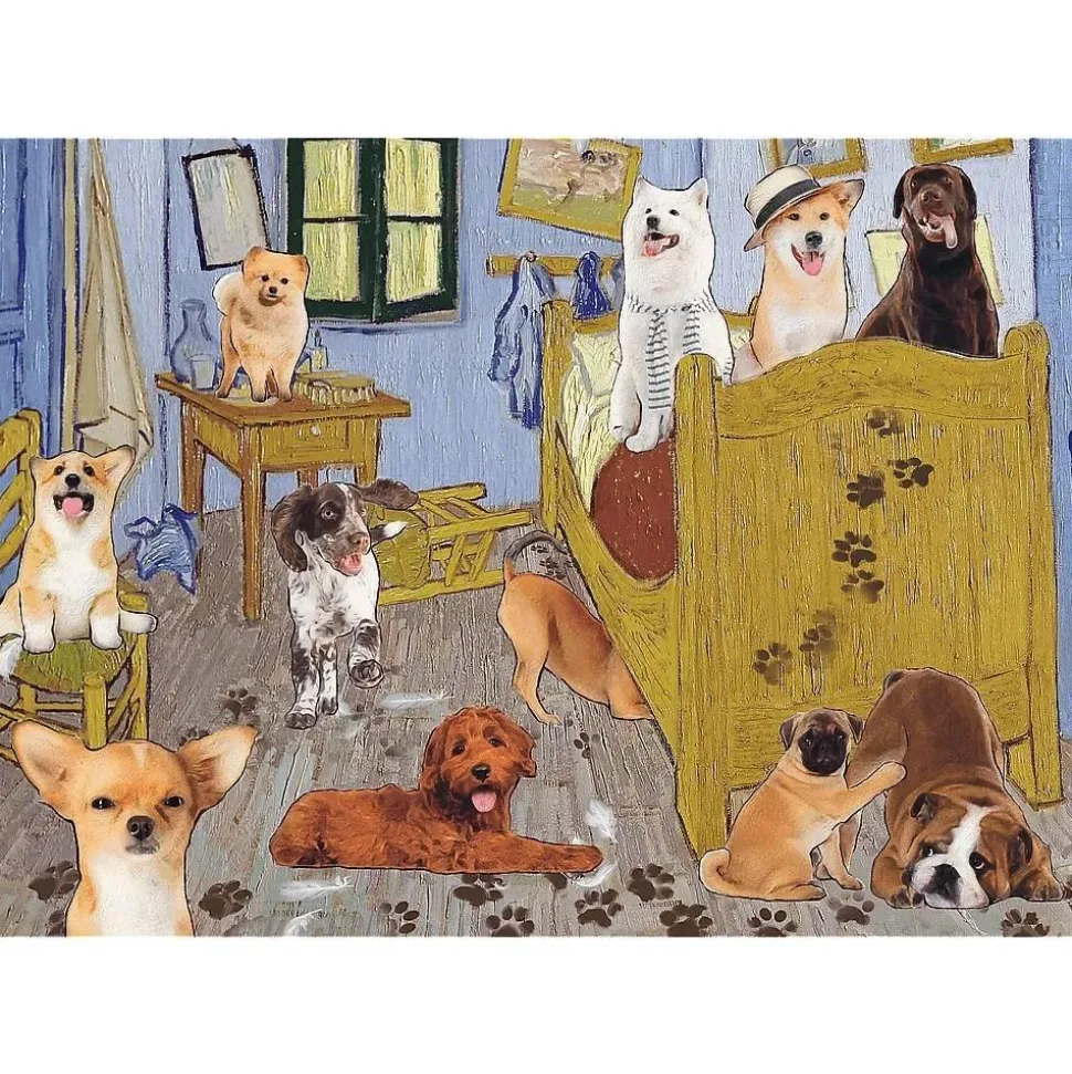 Puzzle 500 pièces : La salle Van Gogh ? La révolution du chien - Trefl