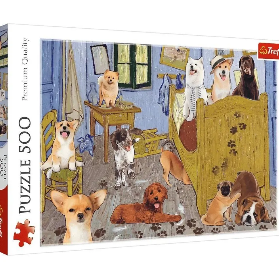 Puzzle 500 pièces : La salle Van Gogh ? La révolution du chien - Trefl