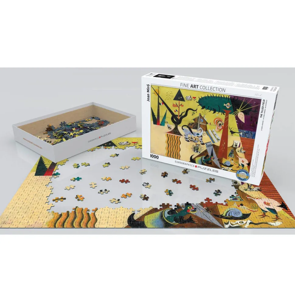 Puzzle 1000 pièces : La Terre labourée, Joan Miro - Eurographics