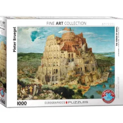 Puzzle 1000 pièces : La Tour de Babel, Bruegel - Eurographics