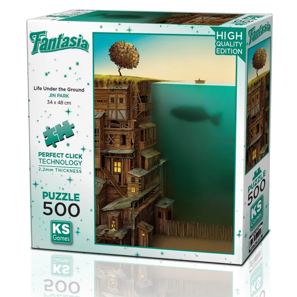 Puzzle 500 pièces : La vie sous la Terre - Ks Games