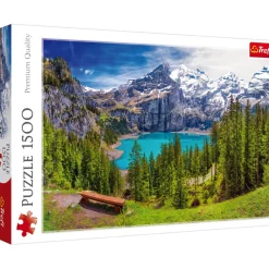 Puzzle 1500 pièces : Lac d'Oeschinen, Alpes, Suisse - Trefl