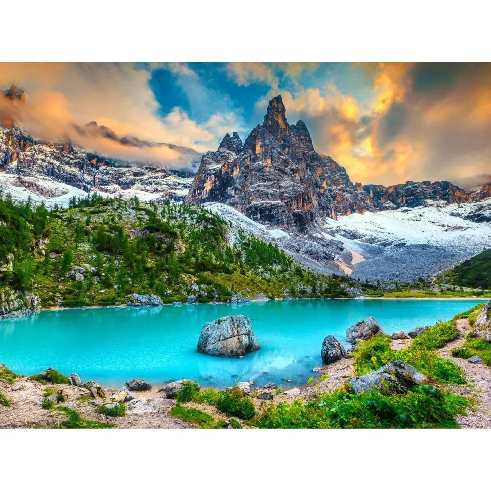 Puzzle 1000 Pièces : Lac Sorapis - Dolomites - Italie - EnjoyPuzzle