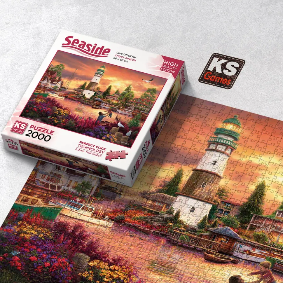 Puzzle 2000 pièces : L'amour m'a soulevé - Ks Games