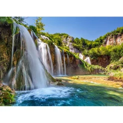 Puzzle 1000 pièces : Land of the Falling Lakes - Castorland