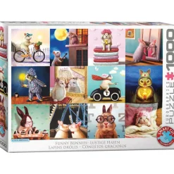 Puzzle 1000 pièces : Lapins rigolos - Eurographics