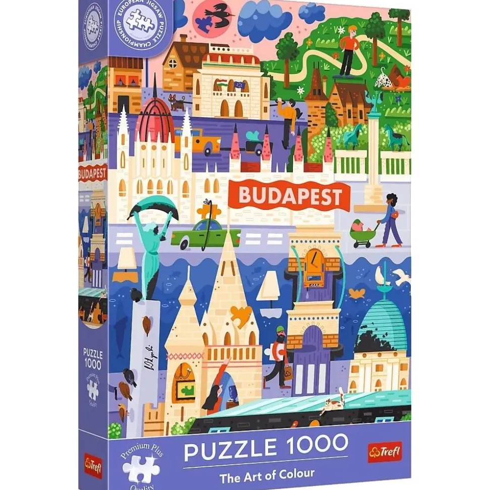 Puzzle 1000 pièces : L'art de la couleur - Budapest, Hongrie - Trefl
