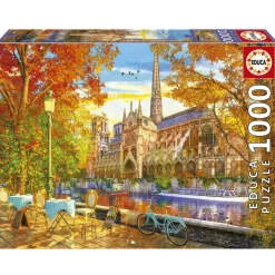 Puzzle 1000 pièces : L'Automne À Notre Dame - Educa
