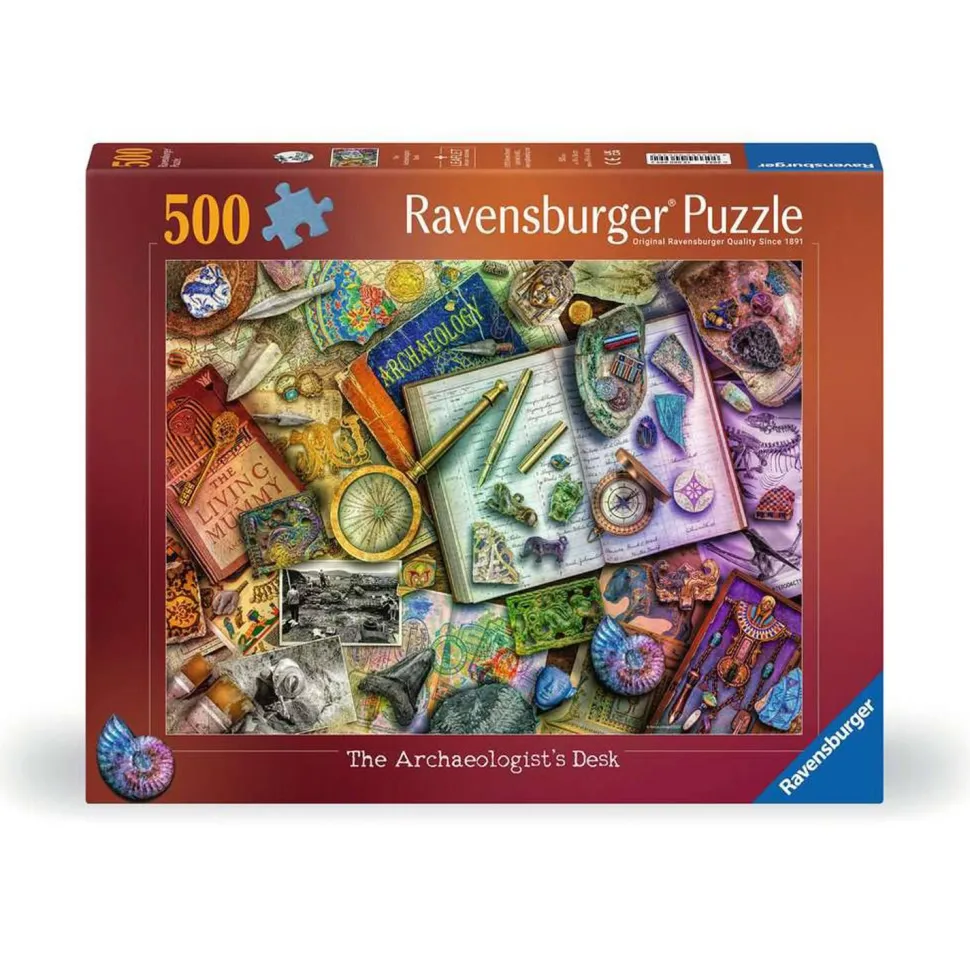 Puzzle 500 pièces - Le bureau de l'archéologue - Ravensburger