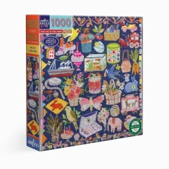 Puzzle 1000 pièces : Le chat et la laine - Eeboo