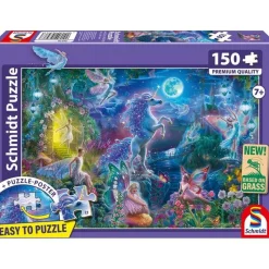 Puzzle 150 pièces : Le conte de fées de la licorne - Schmidt