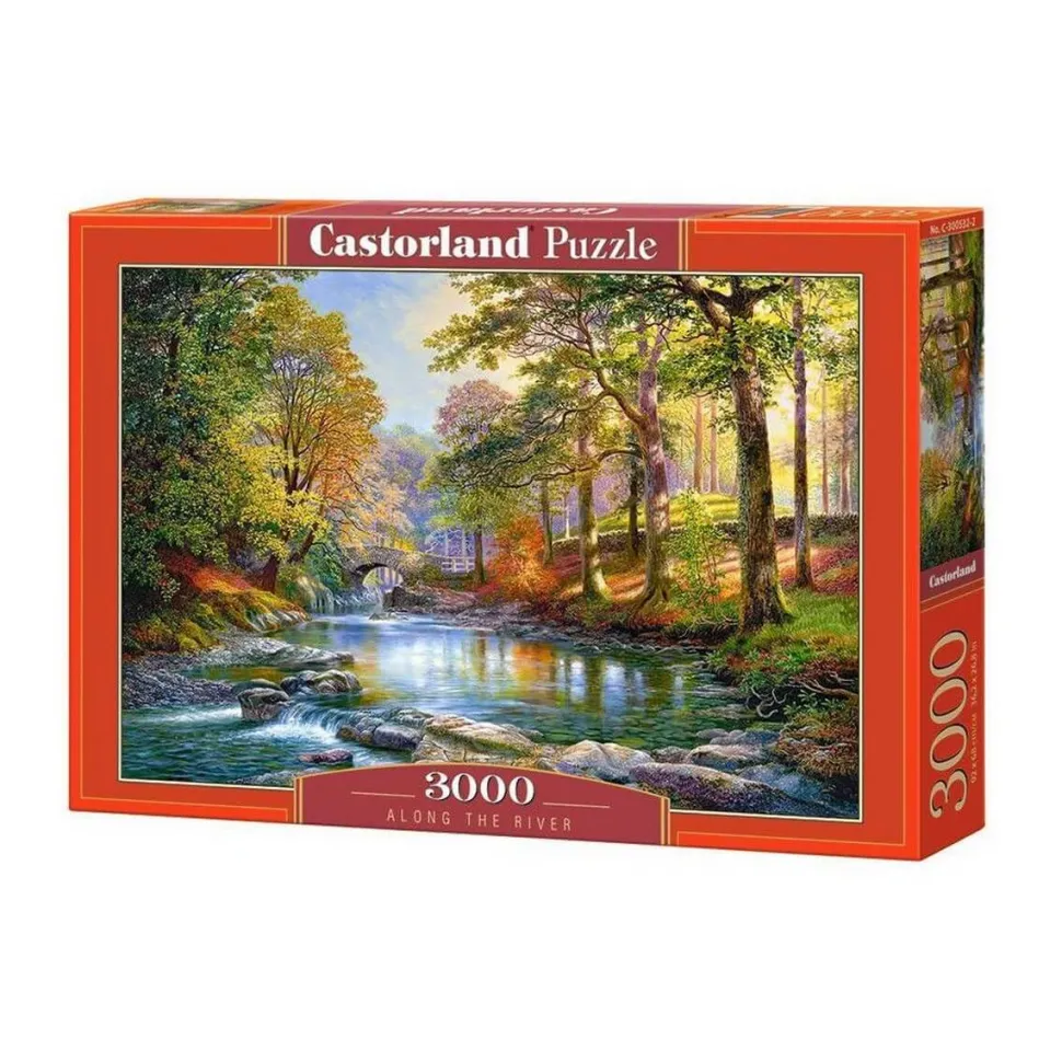 Puzzle 3000 pièces : Le long de la rivière - Castorland