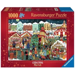 Puzzle 1000 pièces : Le marché de Noël - Ravensburger