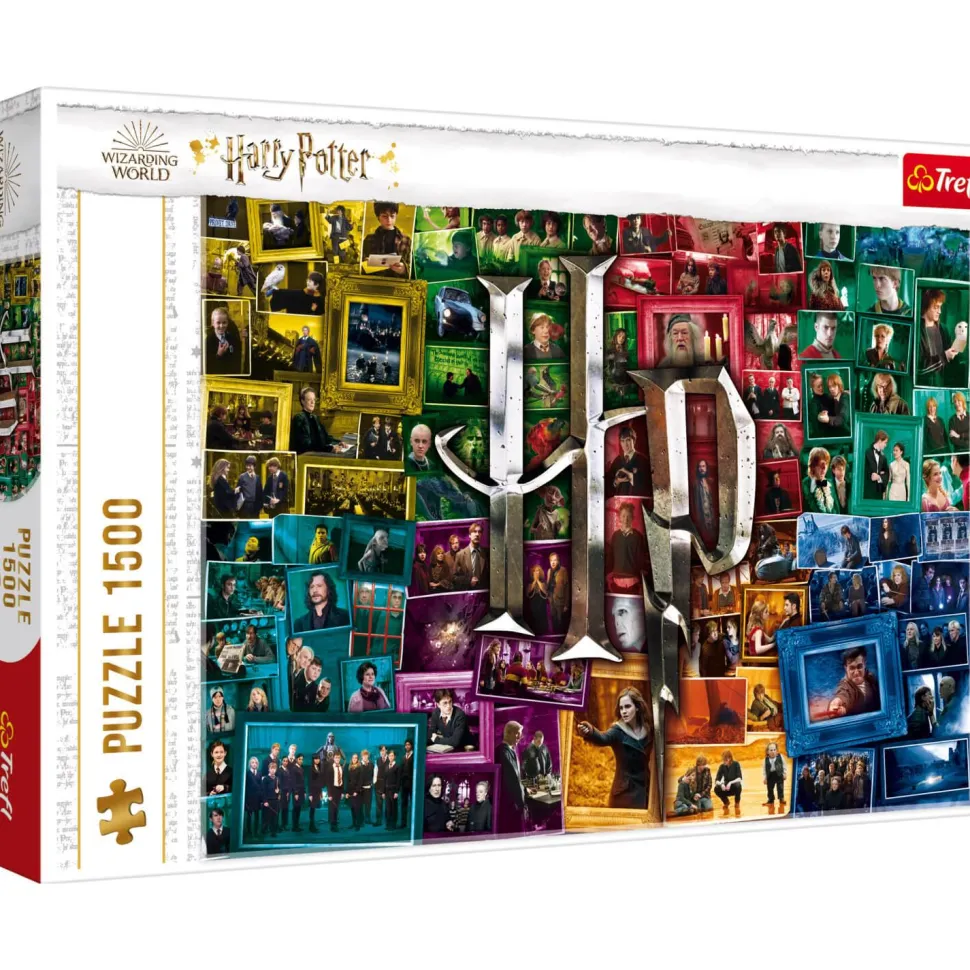 Puzzle 1500 pièces : Le monde de Harry Potter à travers les films - Trefl