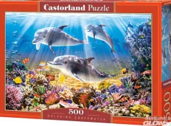 Puzzle 500 pièces - Le monde des dauphins - Castorland