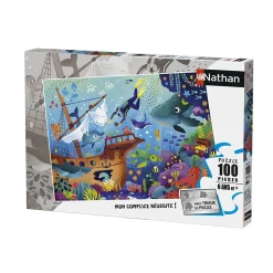 Puzzle 100 pièces : Le monde sous-marin - Nathan