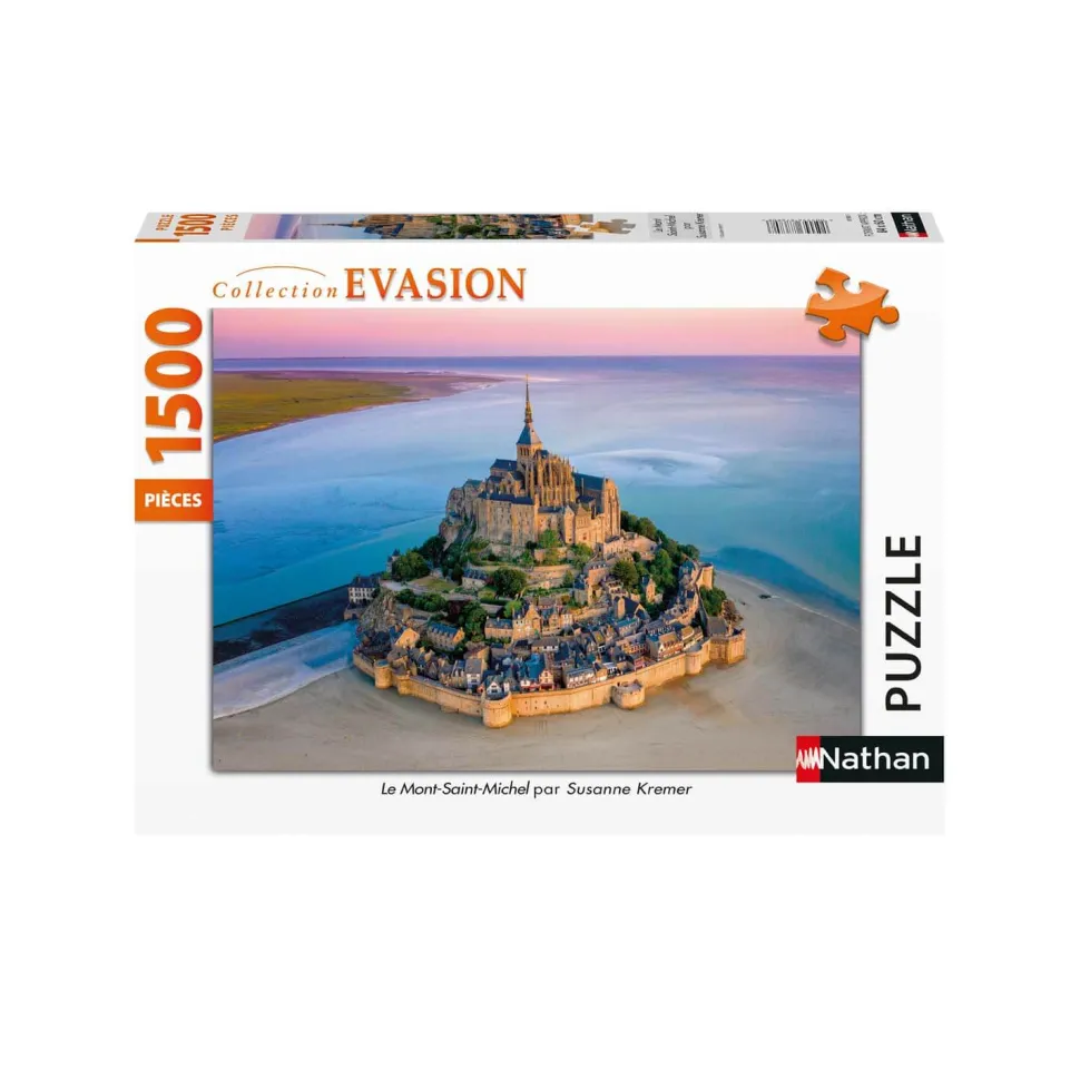 Puzzle 1500 pièces : Le Mont-Saint-Michel - Nathan