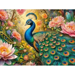 Puzzle 1000 pièces : Le paradis du paon - CherryPazzi