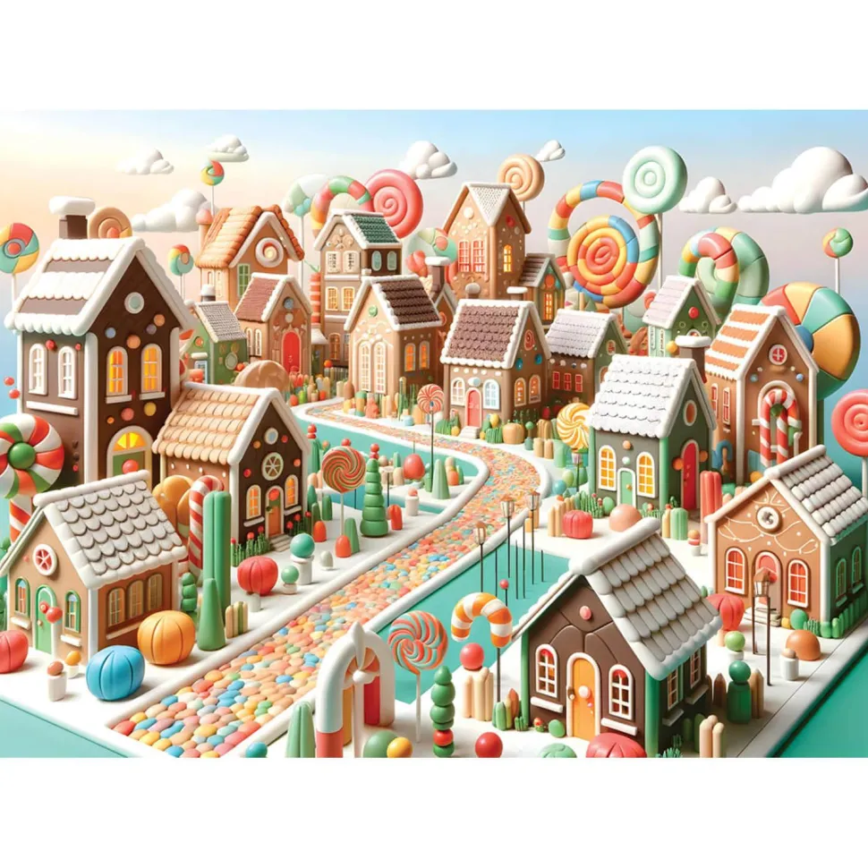 Puzzle 1000 pièces : Le pays des bonbons - Yazz puzzle