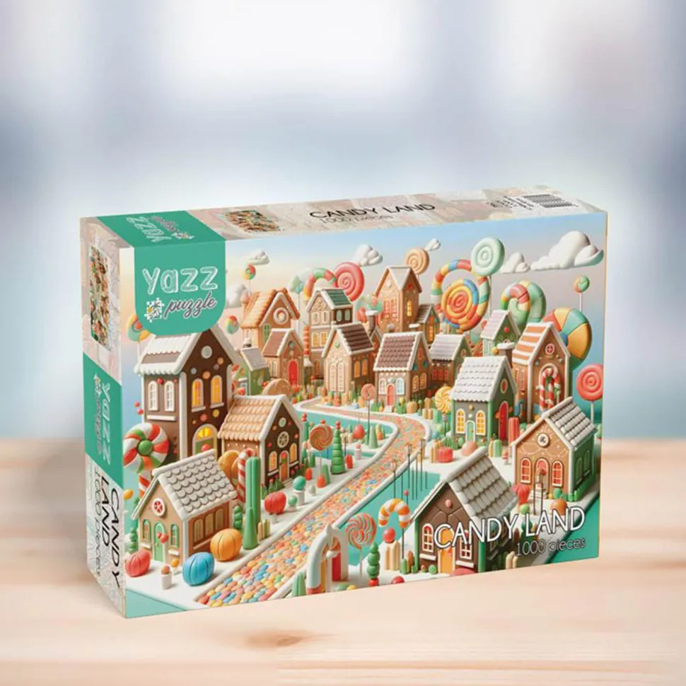 Puzzle 1000 pièces : Le pays des bonbons - Yazz puzzle