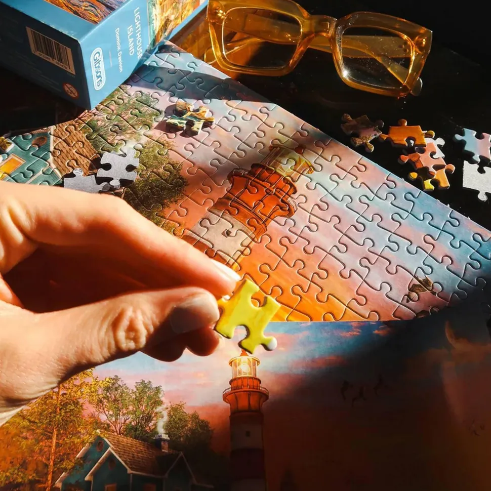 Puzzle 500 pièces : Île Phare - Gibsons