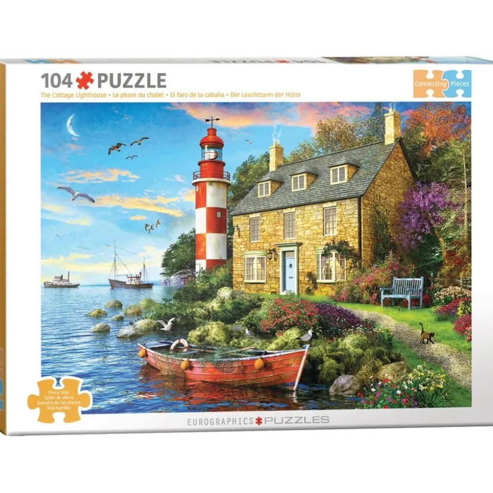 Puzzle 104 pièces : Le Phare du Cottage par Dominic Davison - Eurographics