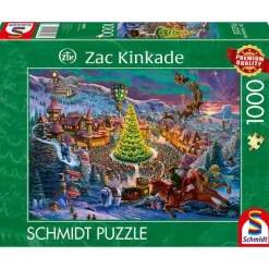 Puzzle 1000 pièces : Le pôle Nord du Père Noël - Schmidt