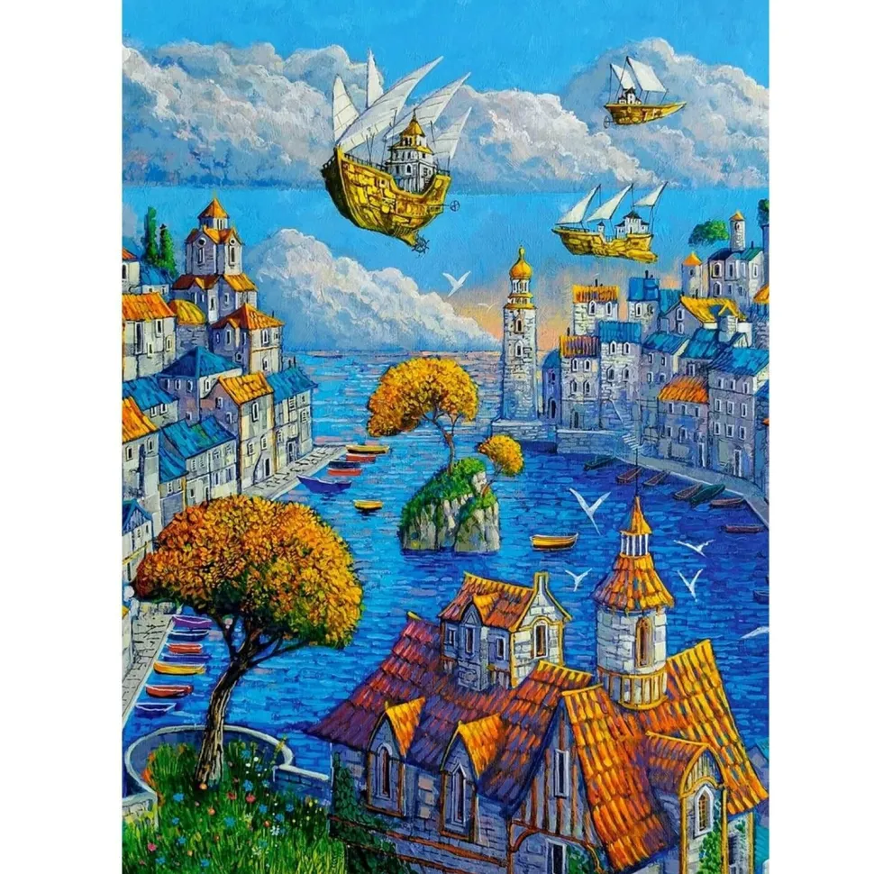 Puzzle 500 pièces : Le Port - Castorland