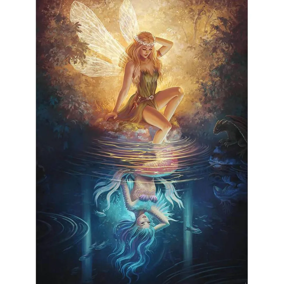 Puzzle 1500 pièces : Le reflet de la fée - Nathan