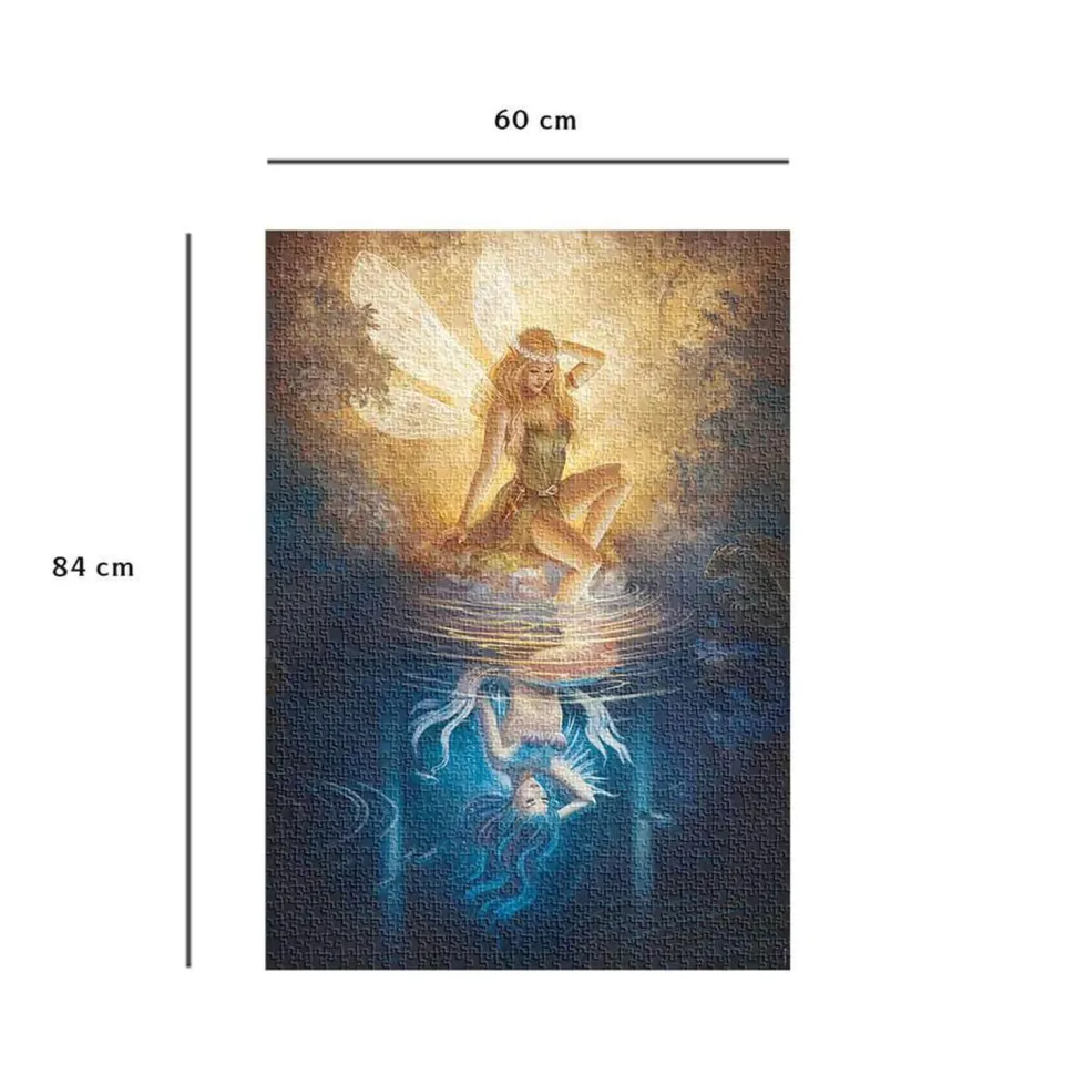 Puzzle 1500 pièces : Le reflet de la fée - Nathan