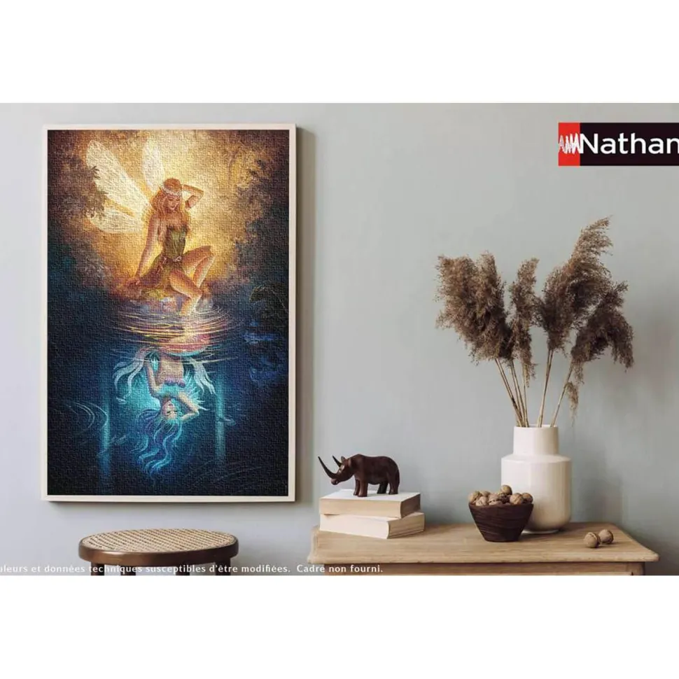 Puzzle 1500 pièces : Le reflet de la fée - Nathan