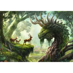 Puzzle 3000 pièces - Le réveil du dragon de la forêt - Ravensburger