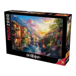 Puzzle 2000 pièces : Le village méditerranéen - Anatolian
